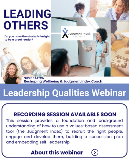Leadership Qualities Webinar - Judgment Index Australia